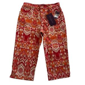 NWT Gloria Vanderbilt AMANDA Kaleidoscope Classic Fit Tummy Slimmer Capri Sz 8